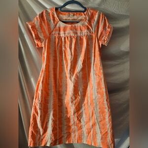 Gap neon pink/orange tie dye short sleeve sundress S‎